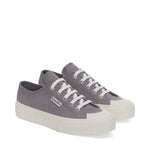 Superga 2630 Stripe Sneakers - Grey Bluish. Front view.