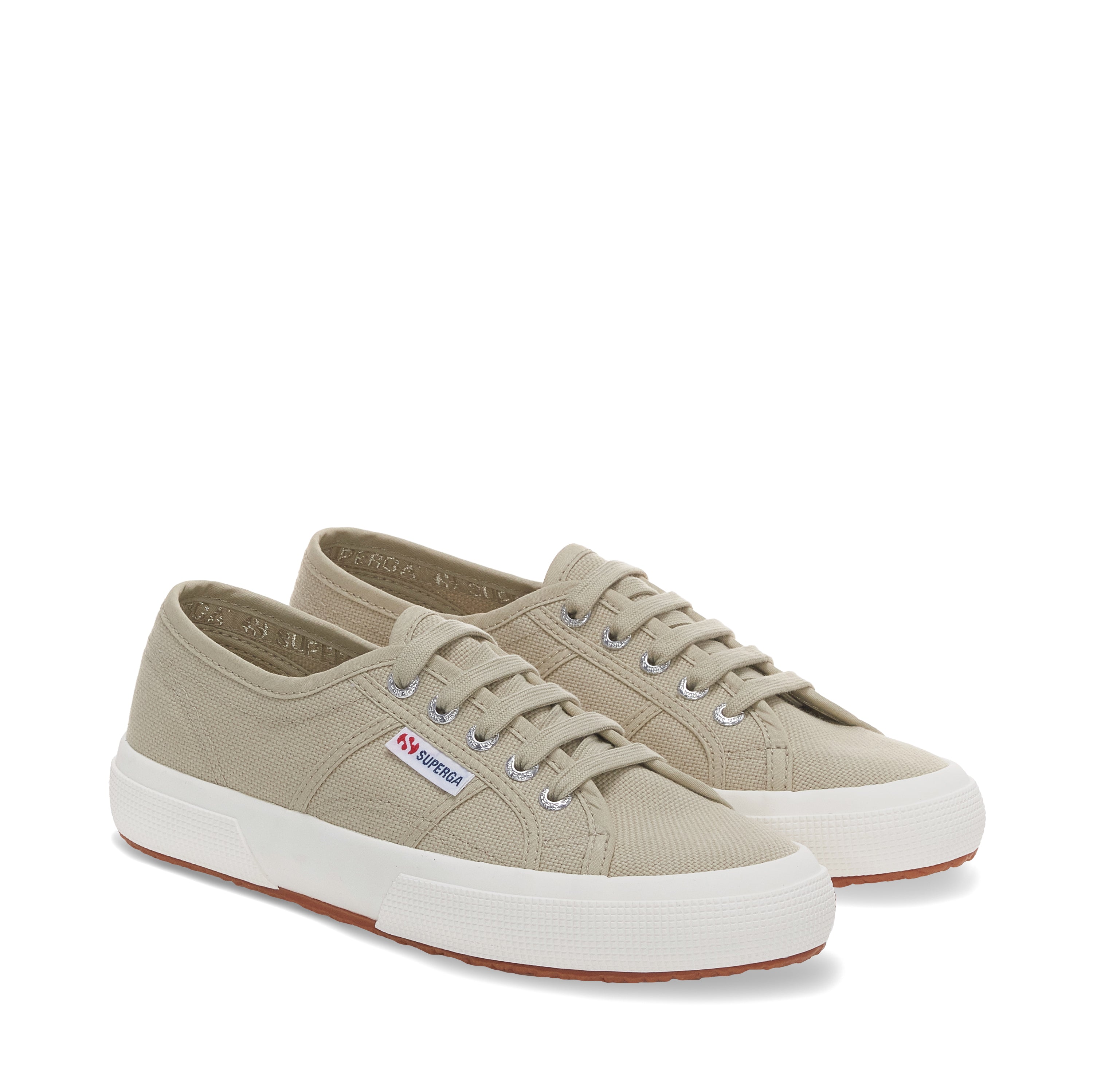 Superga 2750 Cotu Classic Sneakers - Agate Grey. Front view.