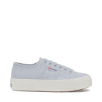 Superga 2740 Platform Sneakers - Grey Lilac. Side view.