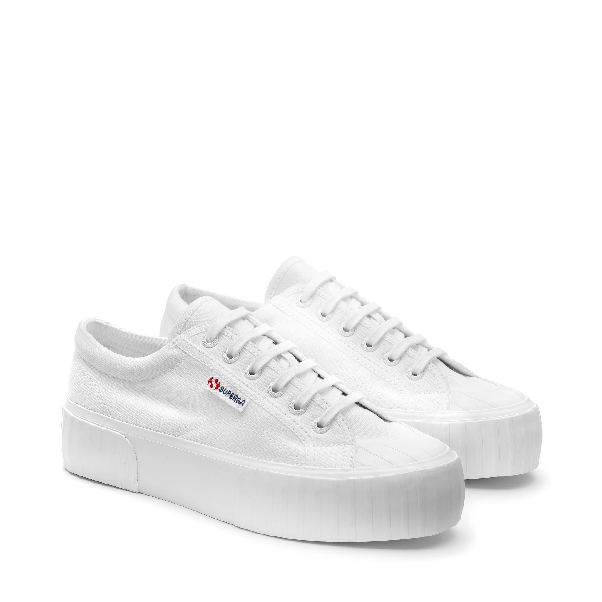 2631 Stripe Platform Sneakers - White – Superga US