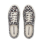 Superga 2750 Light Leopard Print Sneakers - Beige. Top view.