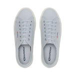 Superga 2790 Platform Sneakers - Grey Lilla Avorio. Top view.