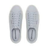 Superga 2790 Platform Sneakers - Grey Lilla Avorio. Top view.