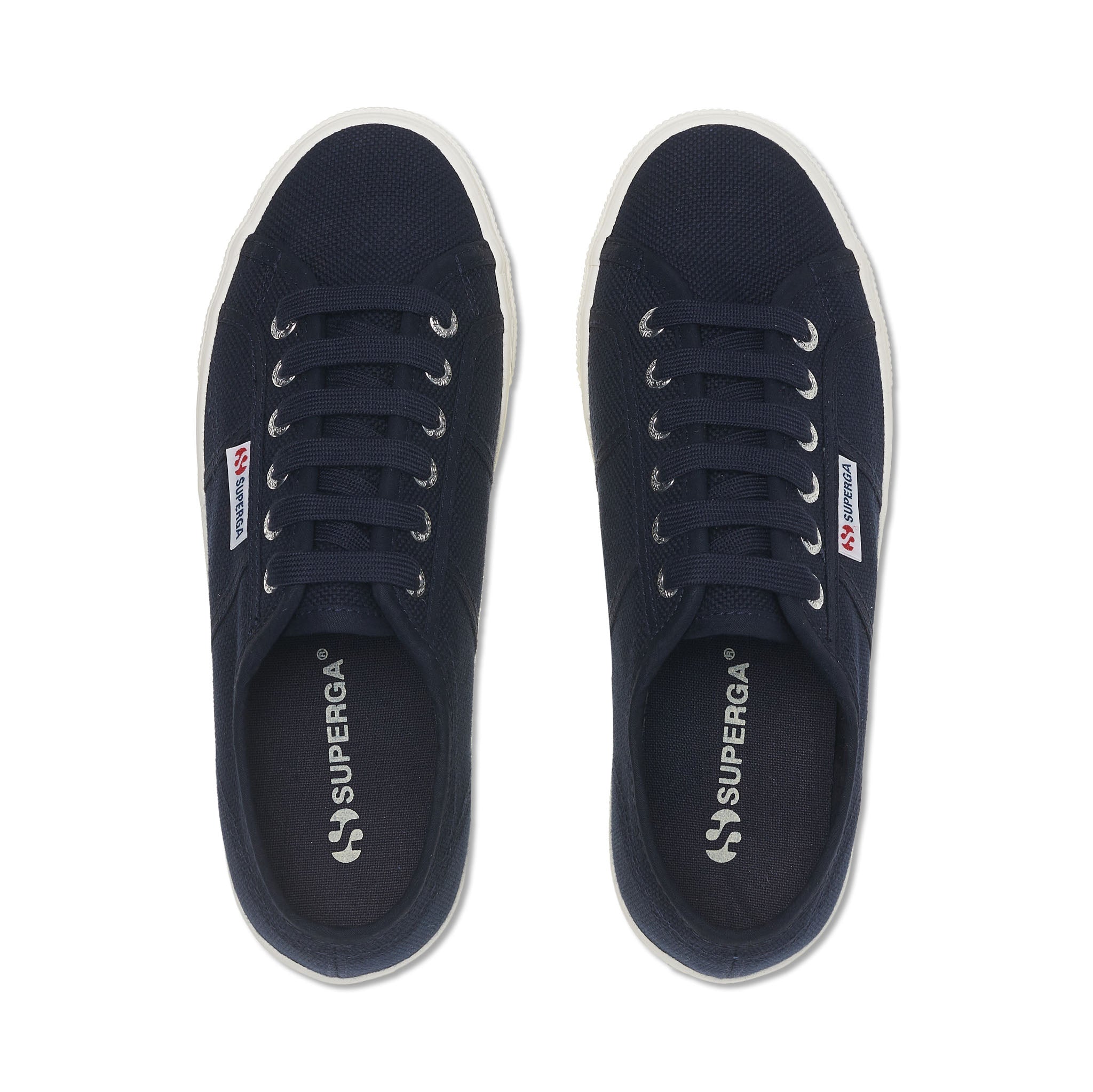 Superga 2790 Platform Sneakers - Navy. Top view.