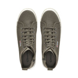 Superga 2641 Alpina High Top Boots - Olive. Top view.