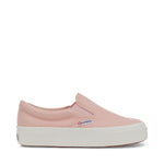 Superga 2740 Platform Slip-on Sneakers - Blush. Side view.