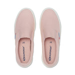 Superga 2740 Platform Slip-on Sneakers - Blush. Top view.