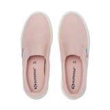 Superga 2740 Platform Slip-on Sneakers - Blush. Top view.