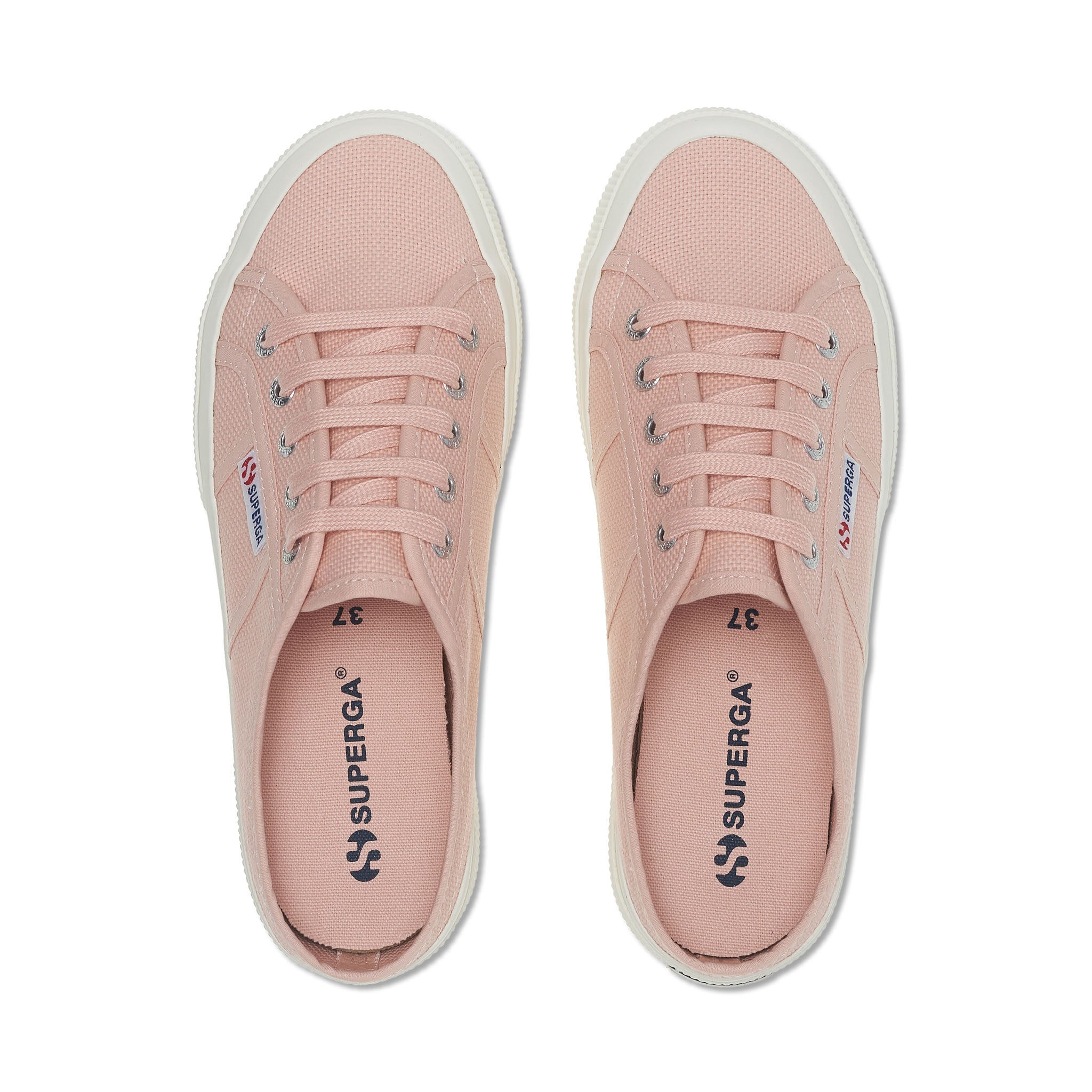 Superga 2402 Mule Sneakers - Blush. Top view.