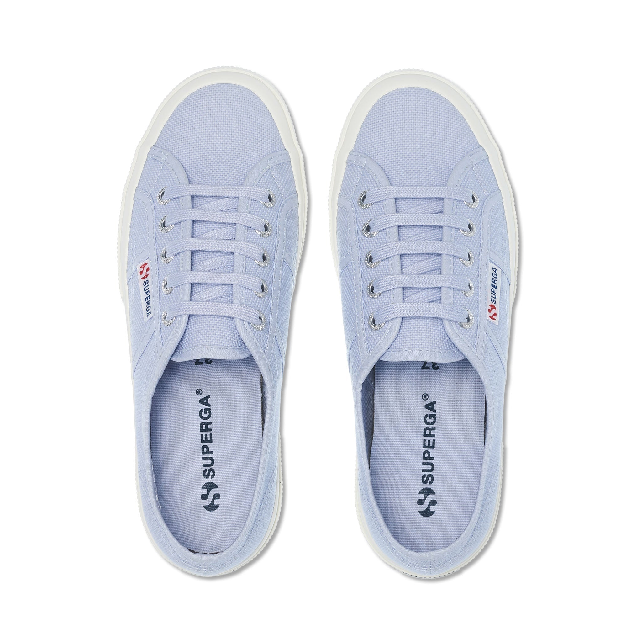 Superga 2750 Cotu Classic Sneakers - Light Violet. Top view.