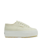Superga 2790 Tank Sneakers - Eggshell. Side view.