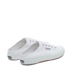 Superga 2402 Mule Sneakers - White. Back view.