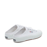 Superga 2402 Mule Sneakers - White. Back view.