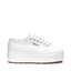 Superga 2790 Tank Sneakers - White. Side view.