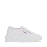 Superga 2287 Bubble Sneakers - White. Side view.